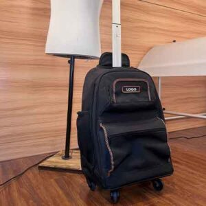 black tool backpack with wheels
