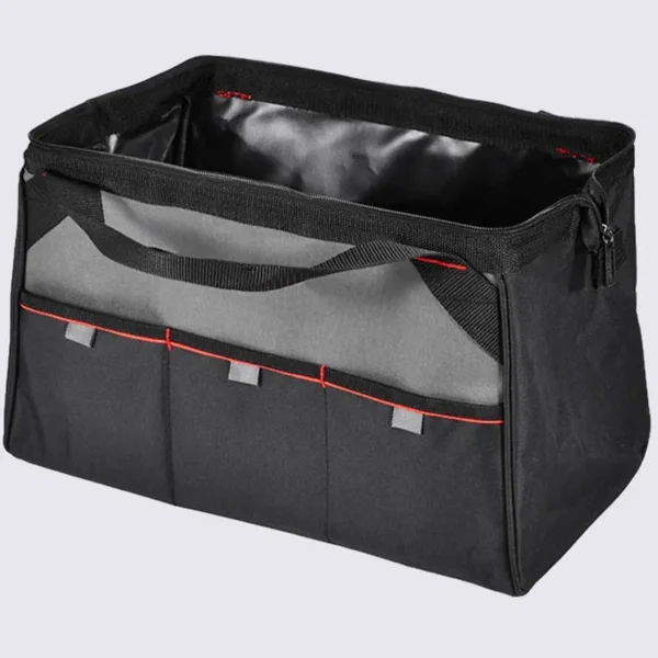 custom oxford heavy-duty tool tote for electrician with 16 inch