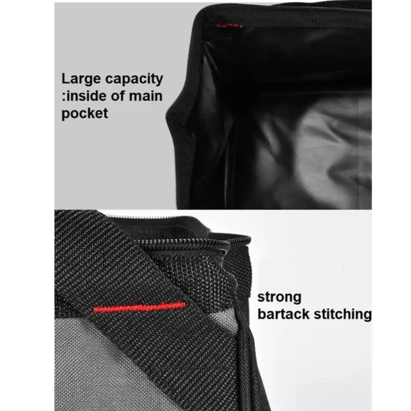 strong stitching on 16 inch tool tote