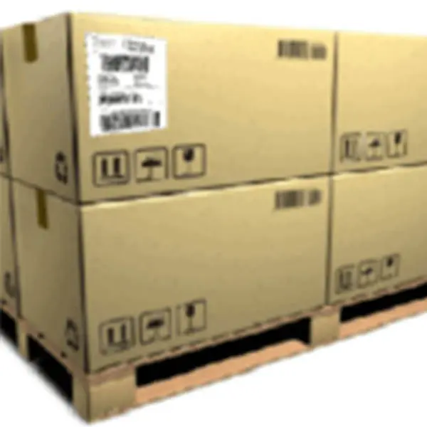 carton with shipping mark and sticker