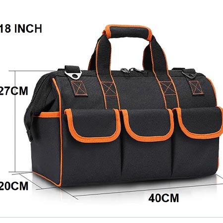 13 inch open top tool tote bag