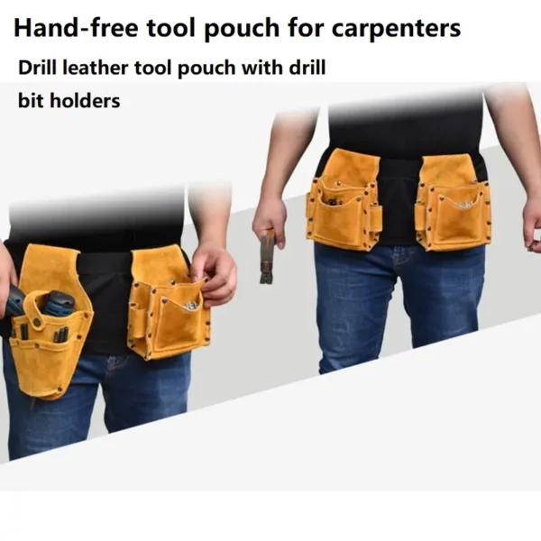 leather tool pouches for electricians China manufacturer