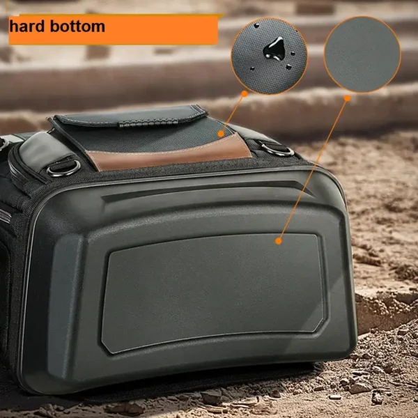 Thickened and elevated base for tool backpack