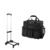 janitorial rolling bag with removable wheels