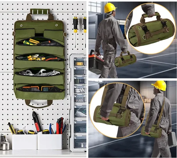 China wholesale heavy duty tool roll bag,portable tool roll bag